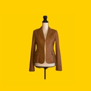 MxM PREMIUM lamb leather jacket w/two pockets